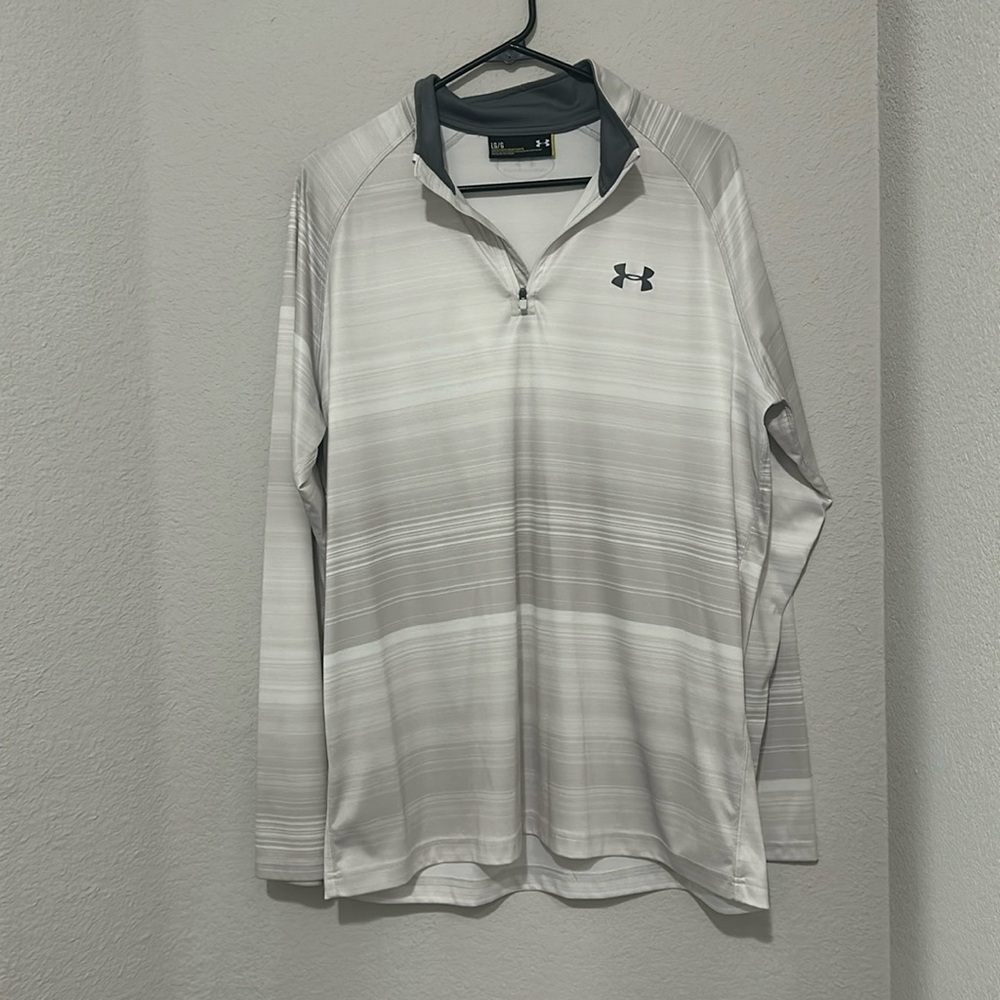 White underarmour 1/4 zip